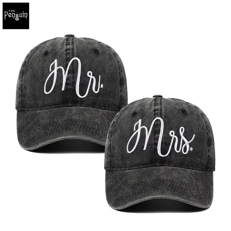 Set de Gorras Vintage Mr. & Mrs. Gorras vintage mr. y mrs.