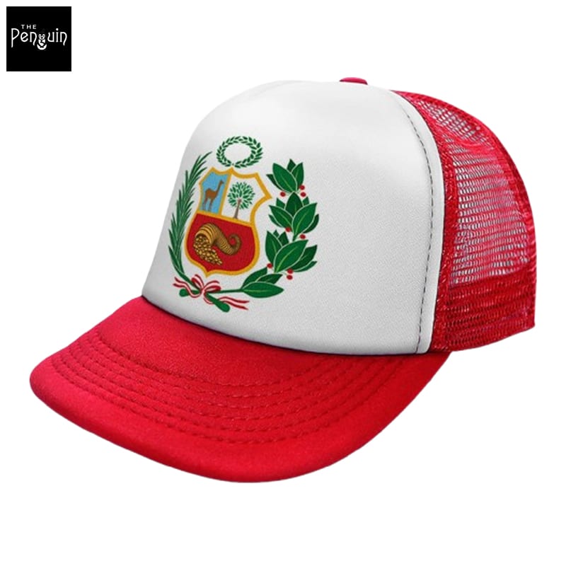 Gorra Trucker con el Escudo Nacional gorra trucker roja con el escudo nacional