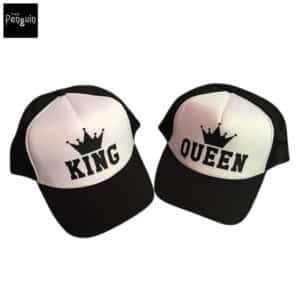 gorros queen y king para parejas