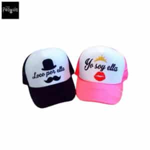 set de gorras trucker Loco por Ella y Yo Soy Ella
